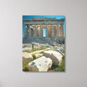 Monuments Parthenon Athens, Greece Canvas Print