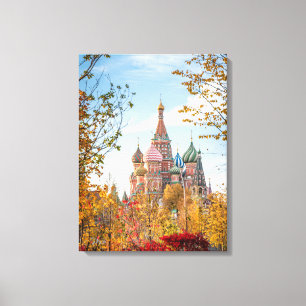 Monuments St. Basil's Cathedral Moscow Canvas Print