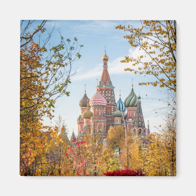 Monuments | St. Basil's Cathedral Moscow Magnet (Front)