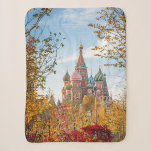 Monuments   St. Basil's Cathedral Moscow Sherpa Blanket