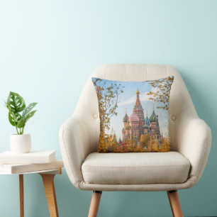 Monuments   St. Basil's Cathedral Moscow Throw Pillow