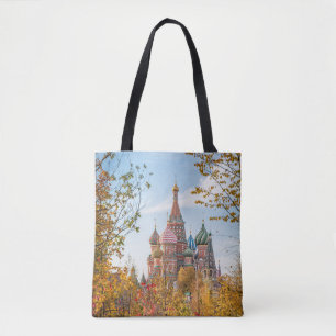 Monuments St. Basil's Cathedral Moscow Tote Bag