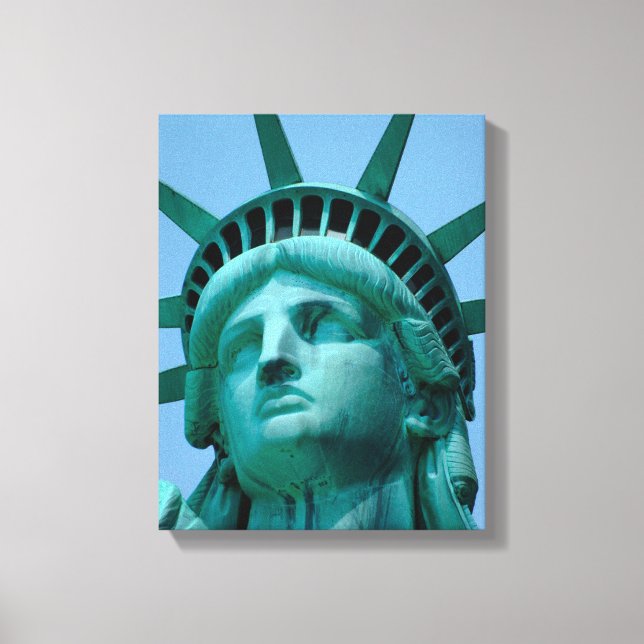 Monuments | Statue of Liberty Face Canvas Print (Front)