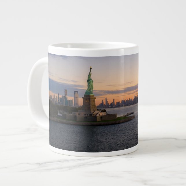 Monuments | Statue of Liberty NYC Large Coffee Mug (Front Left)