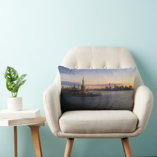 Monuments   Statue of Liberty NYC Lumbar Pillow