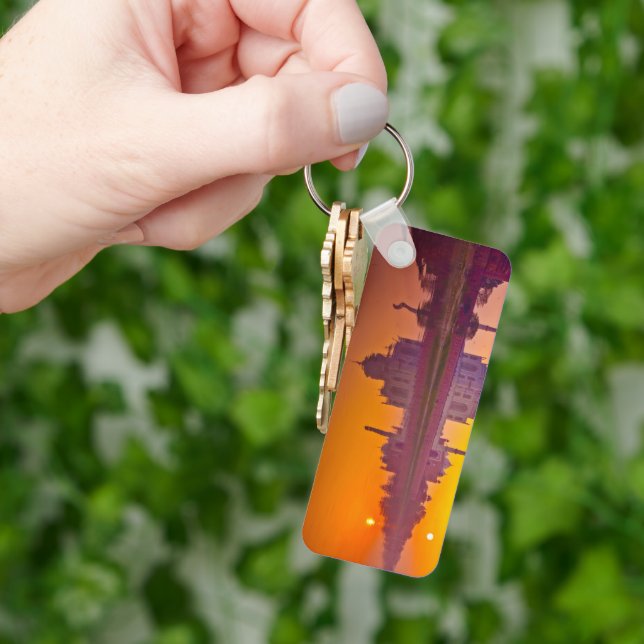 Monuments | Taj Mahal at Sunset Keychain (Hand)