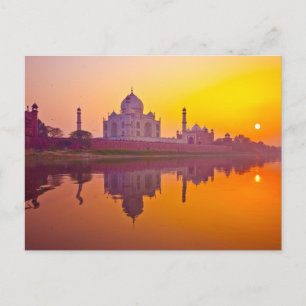 Monuments Taj Mahal at Sunset Postcard