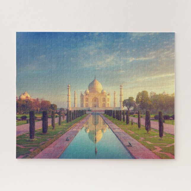 Monuments | Taj Mahal Colours Jigsaw Puzzle (Horizontal)