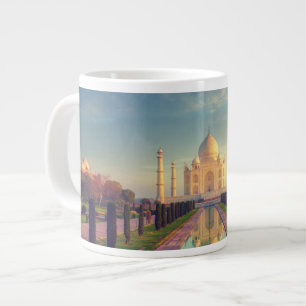 Monuments Taj Mahal Colours Large Coffee Mug