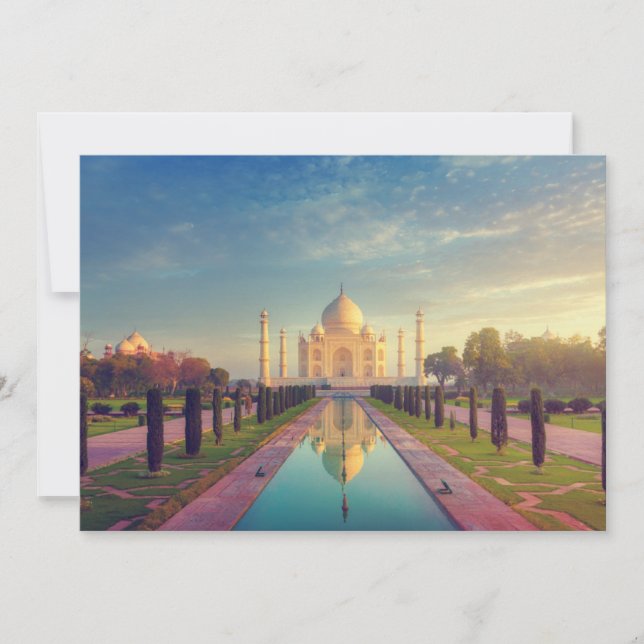 Monuments | Taj Mahal Colours Thank You Card (Front)