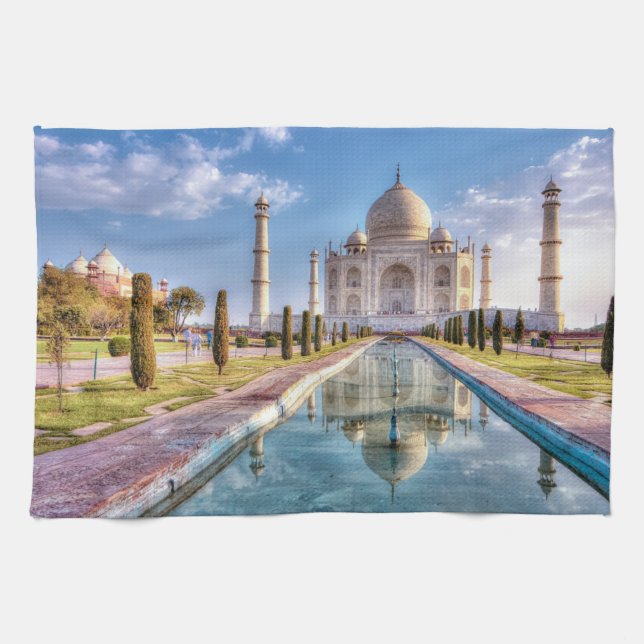 Monuments | Taj Mahal Sunrise Kitchen Towel (Horizontal)