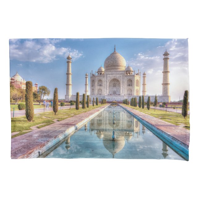 Monuments | Taj Mahal Sunrise Pillowcase (Front)