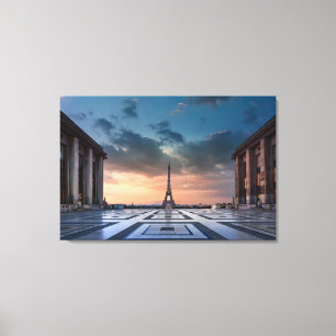 Monuments   The Eiffel Tower Canvas Print