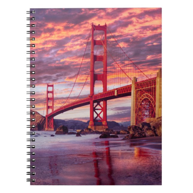 Monuments | The Golden Gate San Francisco, CA Notebook (Front)