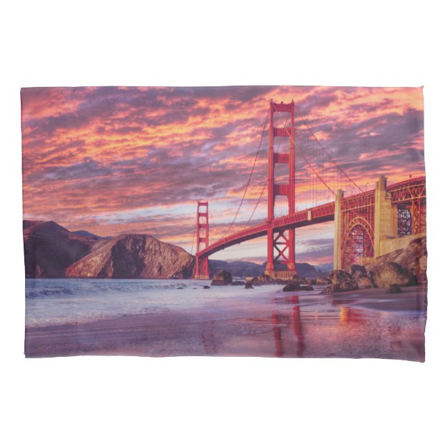 Monuments | The Golden Gate San Francisco, CA Pillowcase (Front)