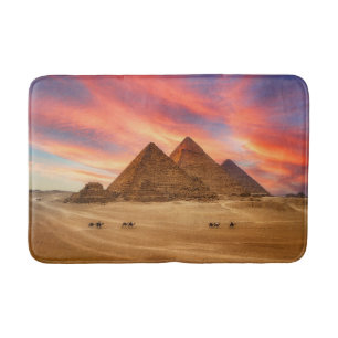 Monuments The Great Pyramids Bath Mat
