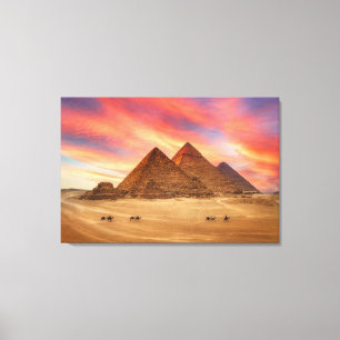 Monuments   The Great Pyramids Canvas Print