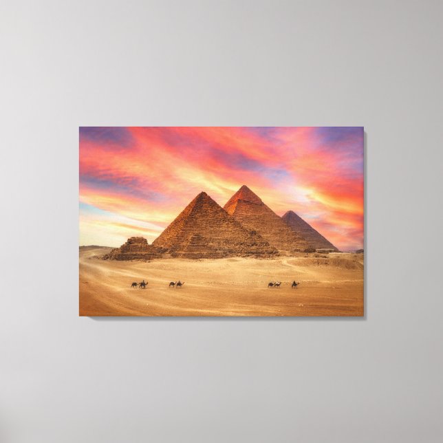Monuments | The Great Pyramids Canvas Print (Front)
