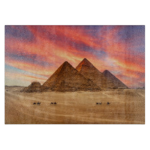 Monuments The Great Pyramids Cutting Board