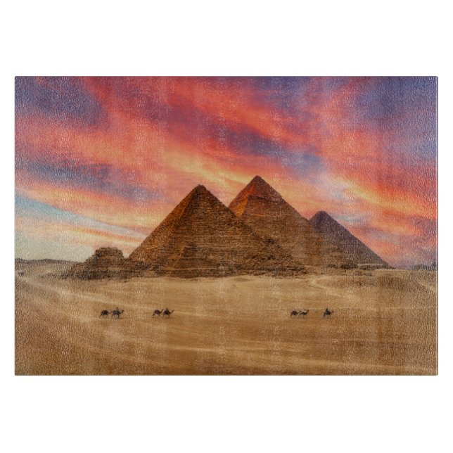 Monuments | The Great Pyramids Cutting Board (Front)