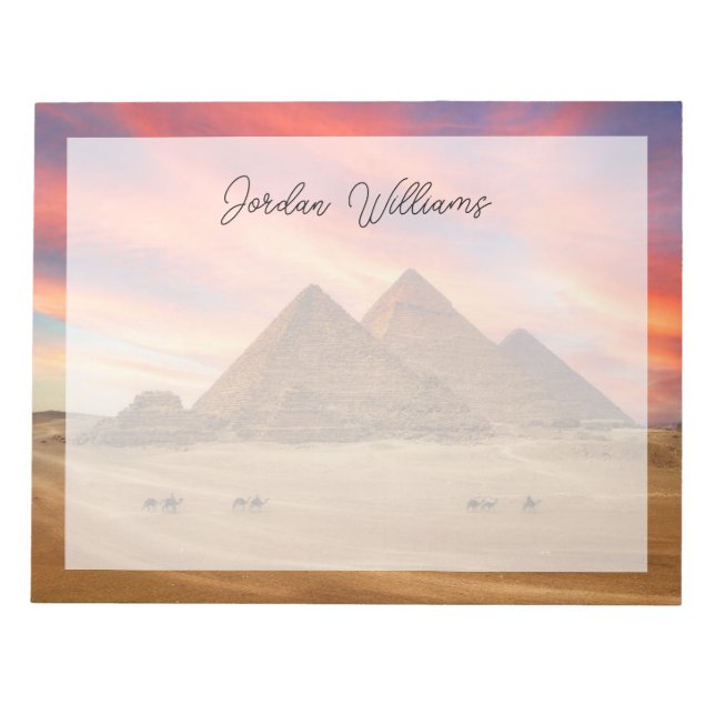 Monuments | The Great Pyramids Notepad (Front)