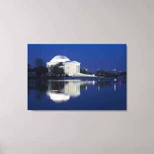Monuments The Jefferson Memorial Canvas Print