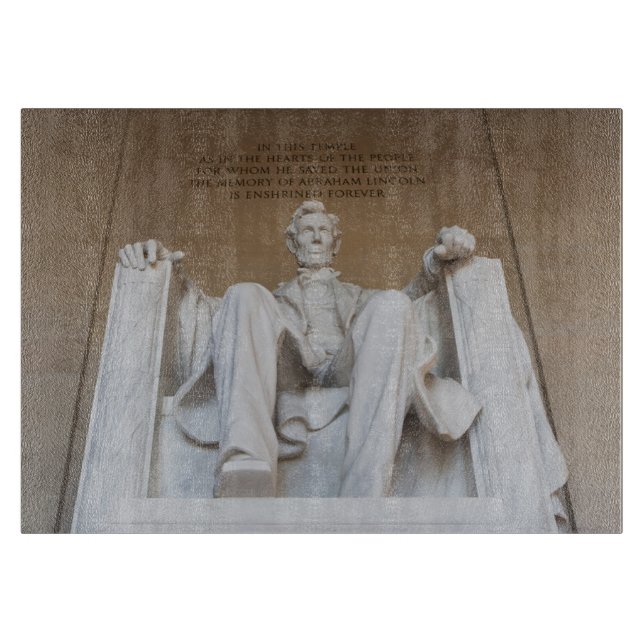 Monuments | The Lincoln Memorial Cutting Board (Front)