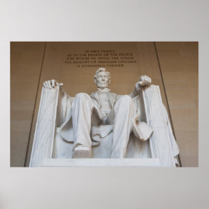Monuments   The Lincoln Memorial Poster