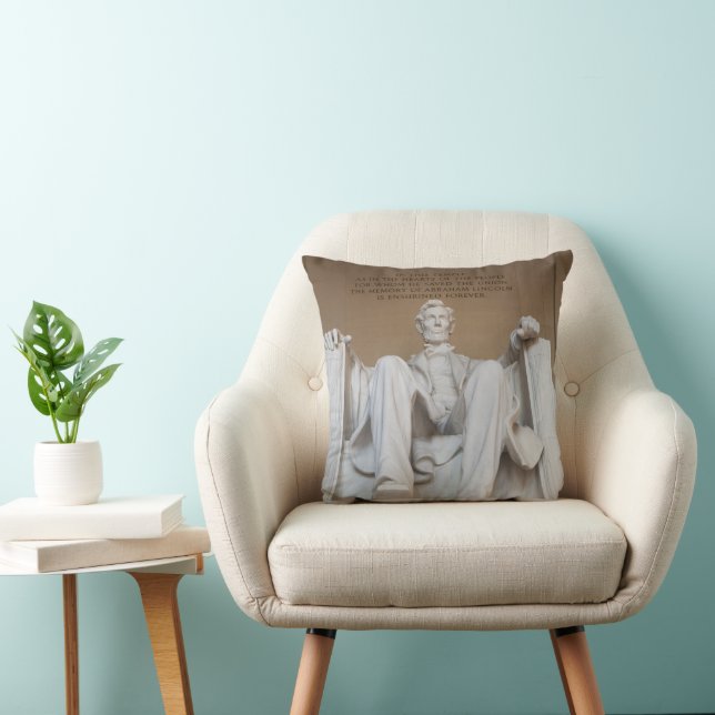 Monuments | The Lincoln Memorial Throw Pillow (Chair)