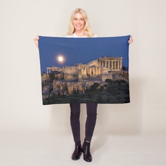 Monuments | The Parthenon Athens, Greece Fleece Blanket (In Situ)