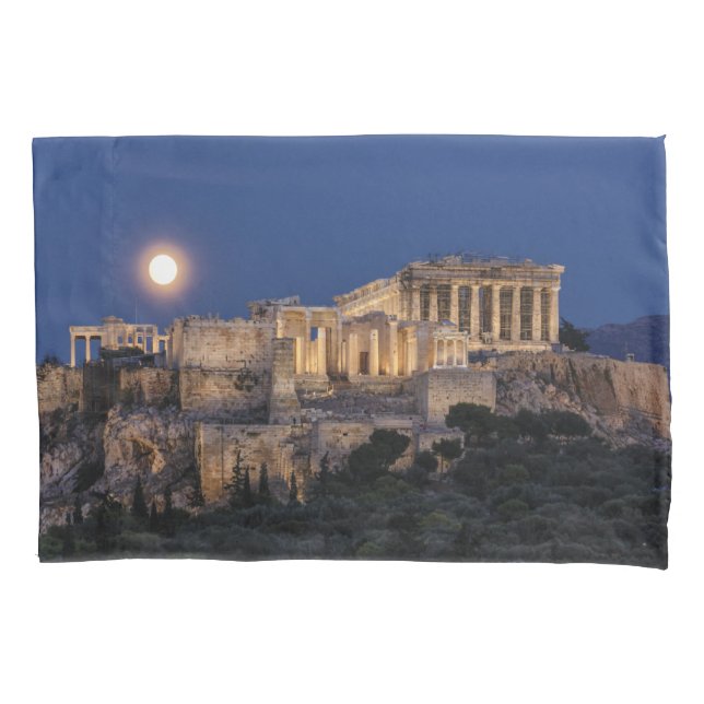 Monuments | The Parthenon Athens, Greece Pillowcase (Front)