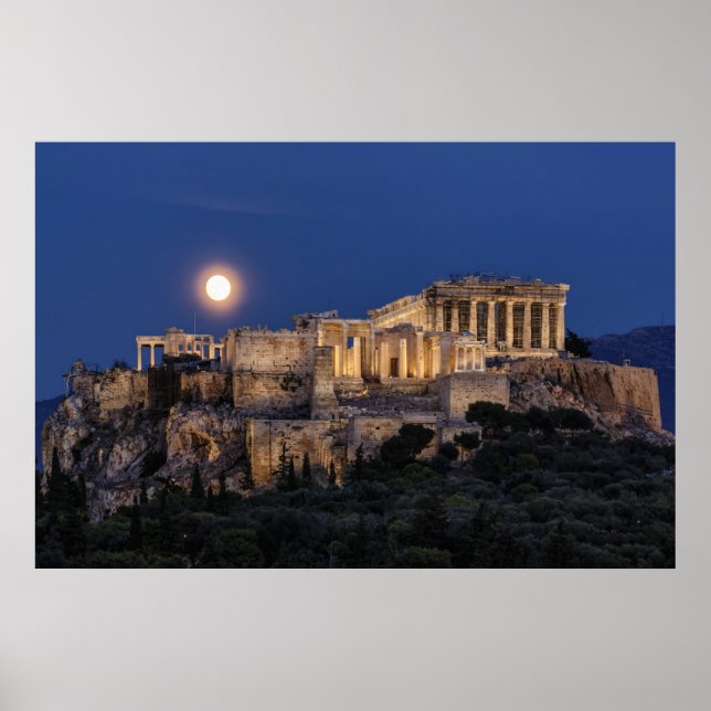 Monuments | The Parthenon Athens, Greece Poster (Front)