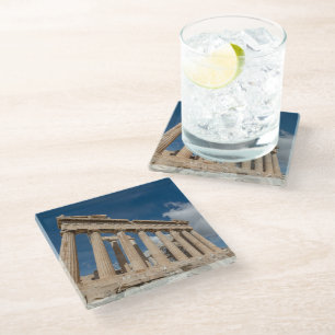 Monuments The Parthenon, Greece Glass Coaster