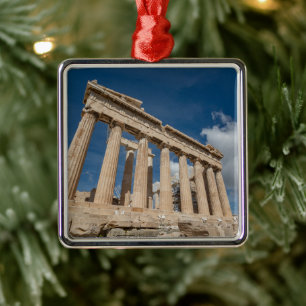 Monuments The Parthenon, Greece Metal Ornament