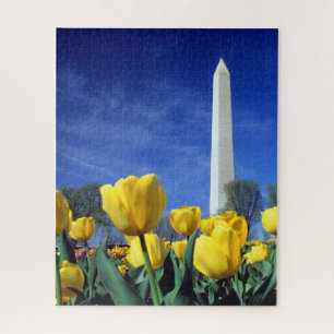 Monuments   Washington Monument in Spring Jigsaw Puzzle