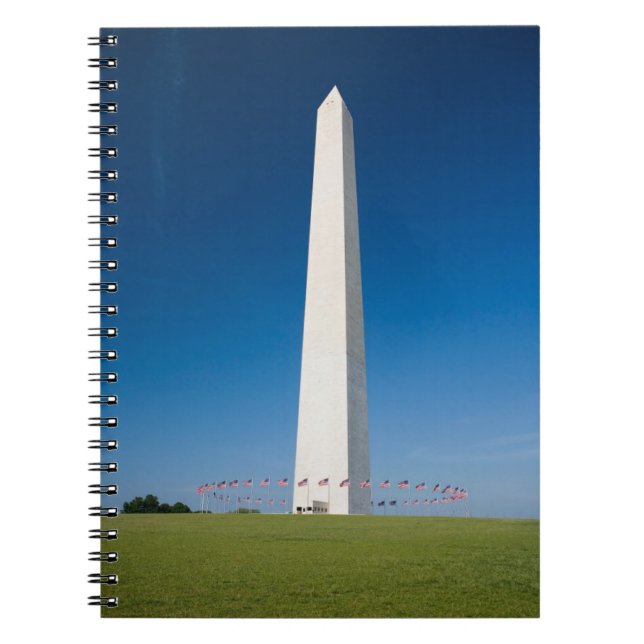 Monuments | Washington Monument with Flags Notebook (Front)