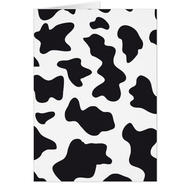 MOO Black and White Dairy Cow Pattern Print Gifts (Front)