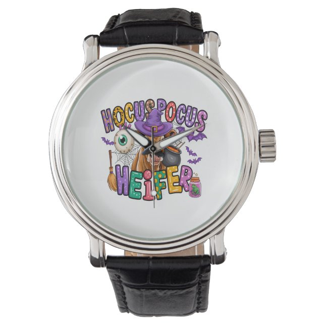 Moo Boo Halloween Cow Watch (Front)