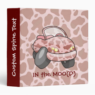 Moo Car 3 Ring Binder