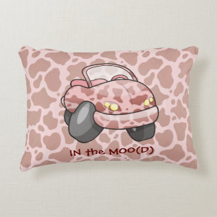 Moo Car Decorative Pillow