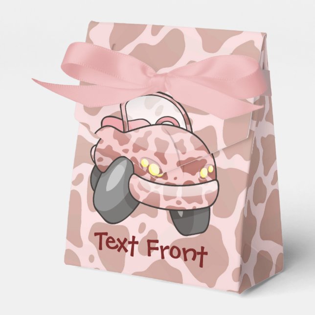 Moo Car Favour Box (Front Side)