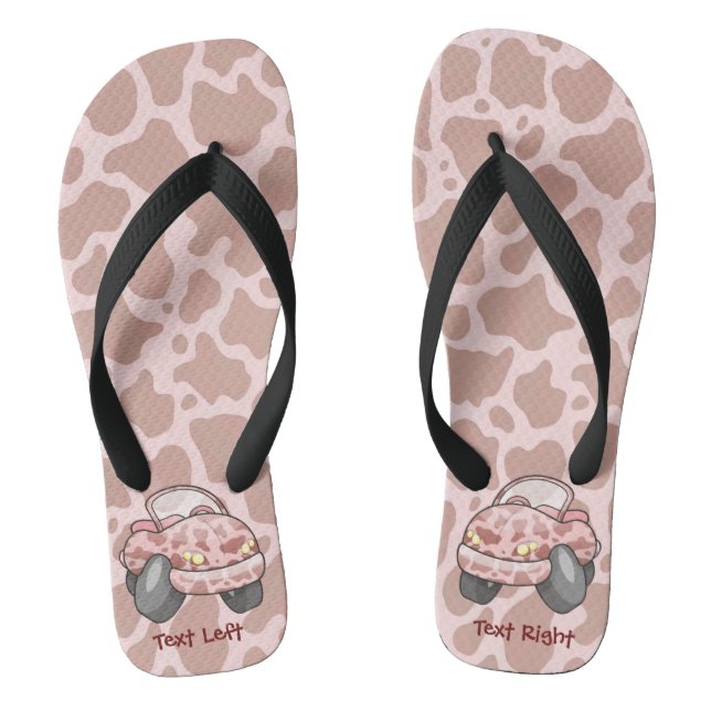 Moo Car Flip Flops (Footbed)