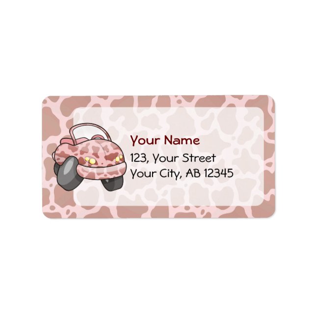 Moo Car Label (Front)