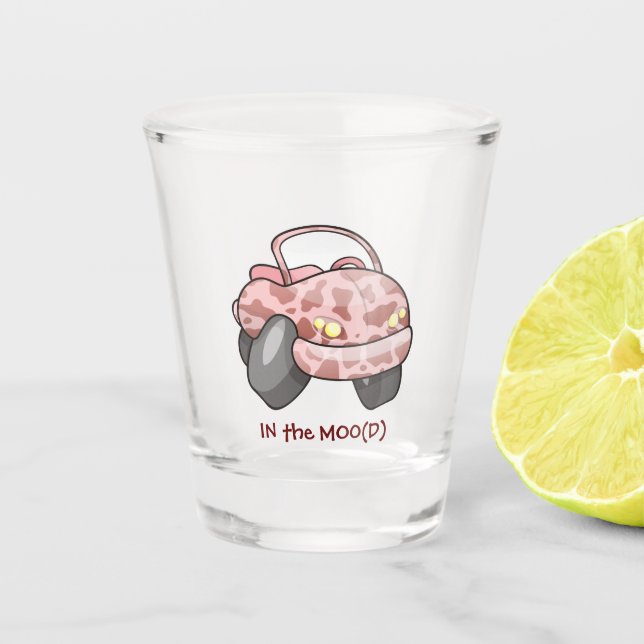 Moo Car Shot Glass (Front)