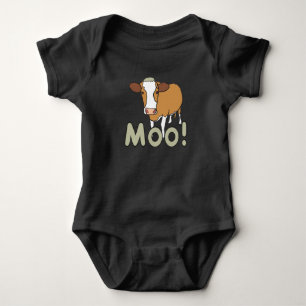 Moo Cow Baby Bodysuit