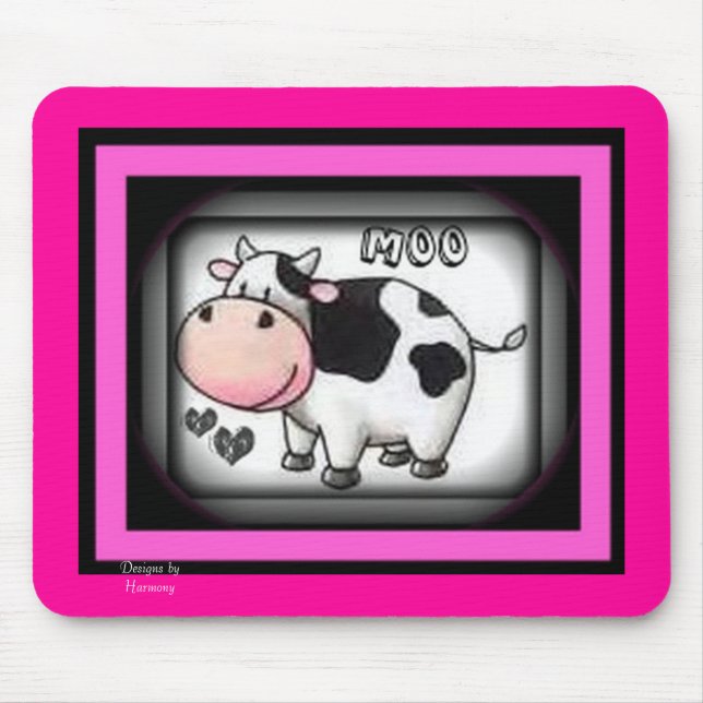 Moo Cow Mousepad (Front)