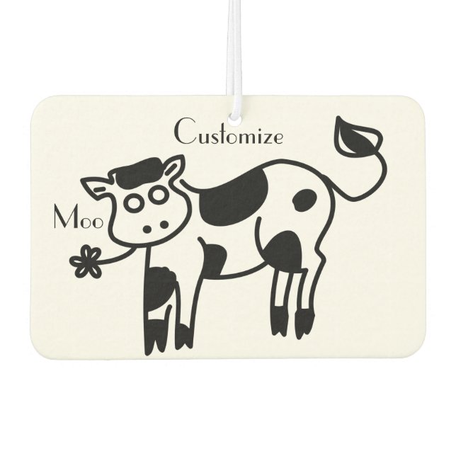 Moo Cow Thunder_Cove Air Freshener (Front)