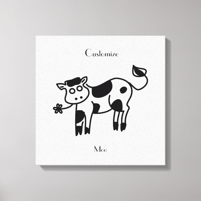 Moo Cow Thunder_Cove  Canvas Print (Front)