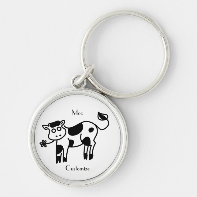 Moo Cow Thunder_Cove  Keychain (Front)