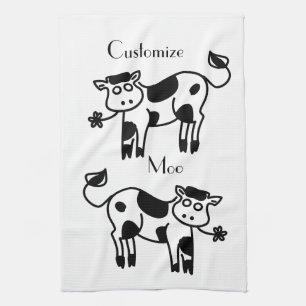 Moo Cow Thunder_Cove Kitchen Towel